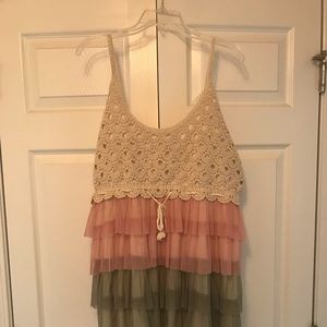Crochet top sun dress